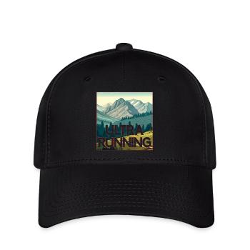 Ultra Running - Flexfit Cap - black - Front