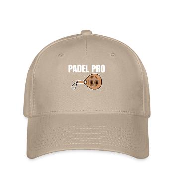 Sport: Saying, Player, Padel, Racket, Padel Game - Flexfit Cap - khaki - Front