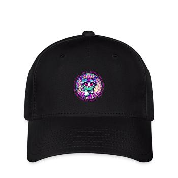 Chaos? Le chat rend tout meilleur! - Casquette Flexfit - noir - Devant