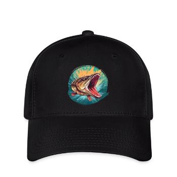Brochet - Casquette Flexfit - noir - Devant
