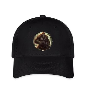 Donnez des armes aux singes - Casquette Flexfit - noir - Devant