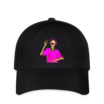Sensenmann liebt coole Musik - Flexfit Cap - Schwarz - Vorne