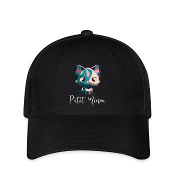 PETIT MINOU modèle foncé - Casquette Flexfit - noir - Devant