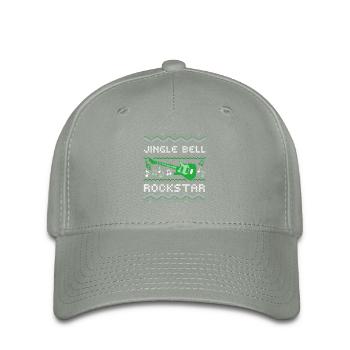 HÄSSLICHER WEIHNACHTSPULLOVER, JINGLE BELL - Flexfit Cap - Grüngrau - Vorne
