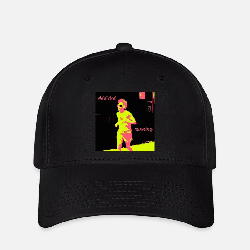 Jogger, man addicted to running - Flexfit Cap - black
