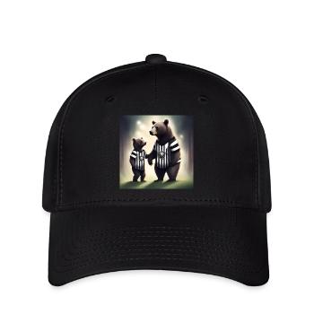 Even AI Bears are black and white - Flexfit Cap - black - Front