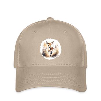 Fawn Watercolor - Flexfit Cap - khaki - Front
