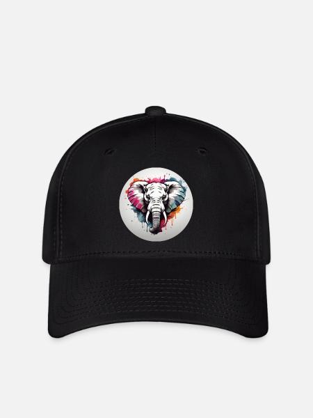 Mode & plus « Elephant » 🐘 - Casquette Flexfit - noir