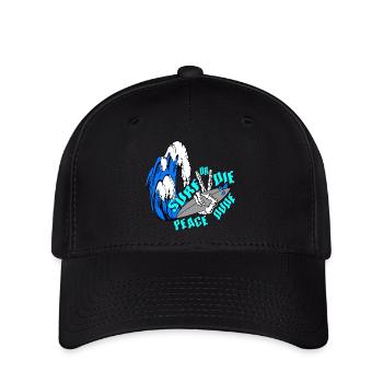 surfer fans unique designs - Flexfit Cap - black - Front