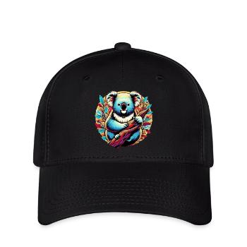 Koala - Flexfit Cap - Schwarz - Vorne