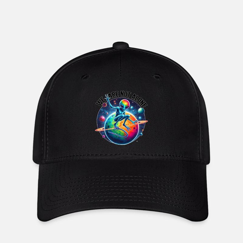 We are not alone.... - Flexfit Cap - Schwarz