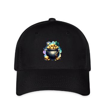 Chaudron d’or de la Saint-Patrick - Casquette Flexfit - noir - Devant
