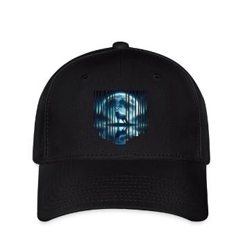 Wolf Moon - Flexfit Cap - black - Front