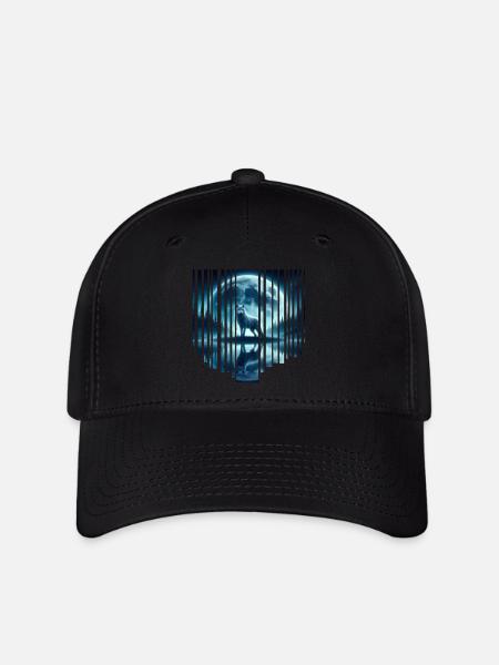 Lune de loup - Casquette Flexfit - noir