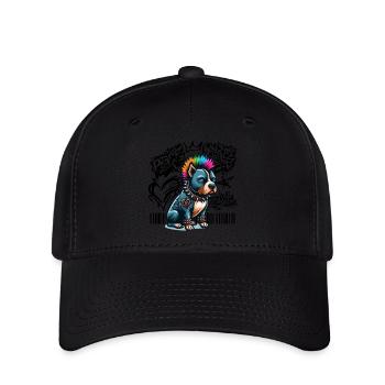 Staff des rues - Casquette Flexfit - noir - Devant