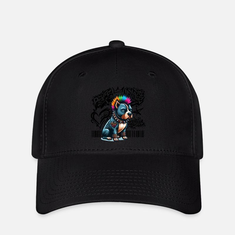 Staff des rues - Casquette Flexfit - noir