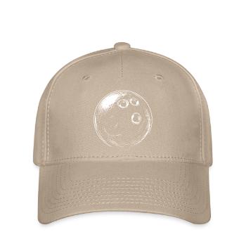 Bowling Ball Drawing - Flexfit Cap - khaki - Front