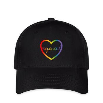 LGBT CSD Gay Shirt equal - Flexfit Cap - Schwarz - Vorne