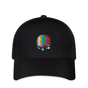 Retro Screen Vibes - Flexfit Cap - black - Front