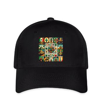 Mexikanischer Loteria Charm - Flexfit Cap - Schwarz - Vorne