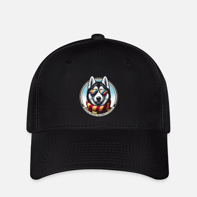 Stylish Husky Pizzazz - Flexfit Cap - black