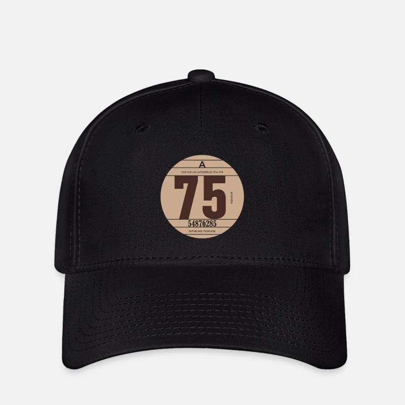 Modèle 75 - Casquette Flexfit - noir