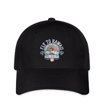 Fly to Hawaii close to perfect vintage - Casquette Flexfit - noir - Devant