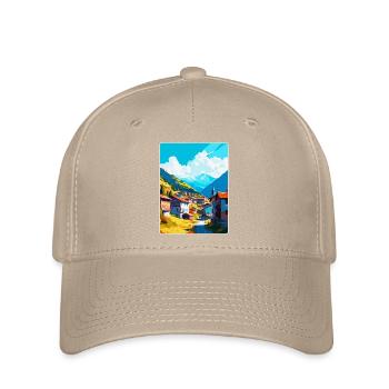 Artvin Turkey Vintage Travel Poster WPA Souvenir - Flexfit Cap - khaki - Front