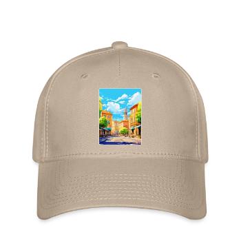 Aix En Provence France Vintage Travel Poster WPA - Flexfit Cap - khaki - Front