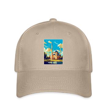 Edirne Türkei Vintage Reiseposter WPA Souvenir - Flexfit Cap - Khaki - Vorne
