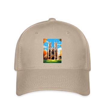Abbaye de Westminster Londres Angleterre Royaume-Uni Affiche de voyage - Casquette Flexfit - kaki - Devant