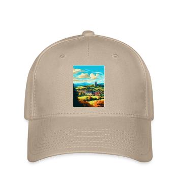 Great Malvern England Uk Reise Poster Souvenir - Flexfit Cap - Khaki - Vorne