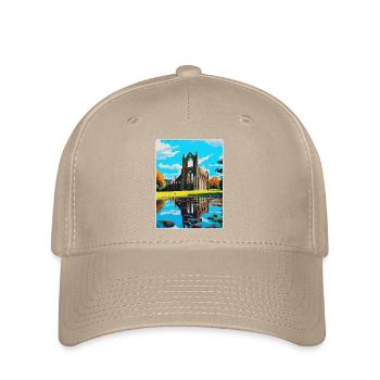 Bolton Abbey Angleterre Royaume-Uni Affiche de voyage Souvenir WPA - Casquette Flexfit - kaki - Devant