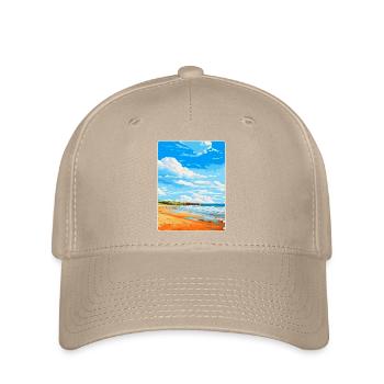 Constantine Bay, Cornwall, England, Vereinigtes Königreich, Reiseposter - Flexfit Cap - Khaki - Vorne