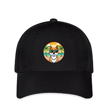 Formosan Sennenhund Rasse Cartoon Sonnenbrille Strand - Flexfit Cap - Schwarz - Vorne