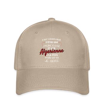 Princesse et Algérienne, je gère! - Casquette Flexfit - kaki - Devant