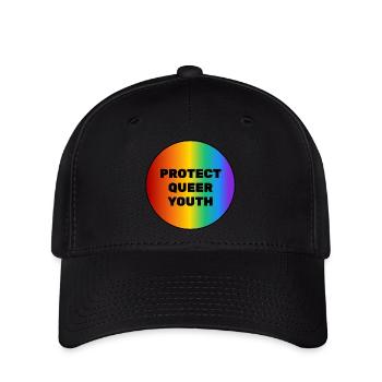 Protéger les jeunes queer - Casquette Flexfit - noir - Devant