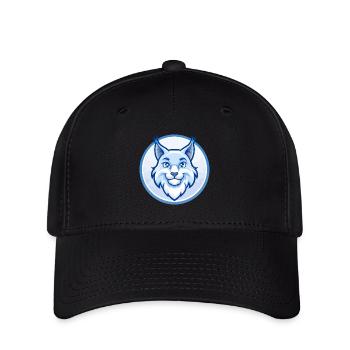 Luchs Blau Kawaii Cartoon Figur Clipart Haustier - Flexfit Cap - Schwarz - Vorne