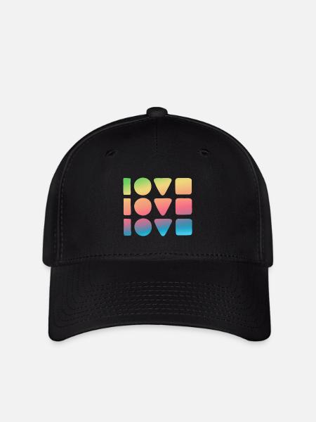 3x Love - Flexfit Cap - black