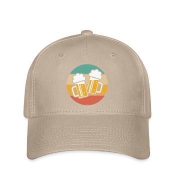 2 Toasting Beer Steins For A Cheer! (Sun / 5C) - Flexfit Cap - khaki - Front