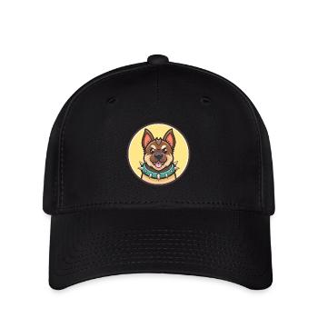 Molosse D’épire Chien Race Dessin Animé Kawaii - Casquette Flexfit - noir - Devant