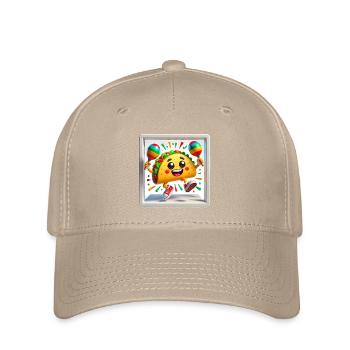 Tanzender Taco mit Maracas Lustiges Design - Flexfit Cap - Khaki - Vorne
