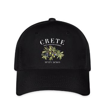 Crète Crète Grèce - Casquette Flexfit - noir - Devant
