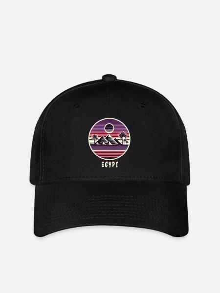 Ägypten Pyramiden Design - Flexfit Cap - Schwarz