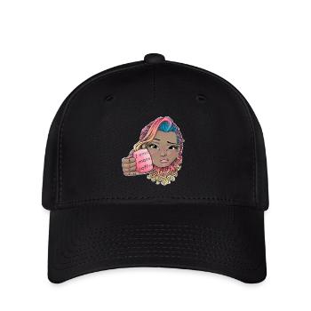 Ich brauche mehr Kaffee - Flexfit Cap - Schwarz - Vorne
