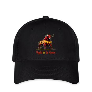 Der Stolz La Gomera Flagge Design - Flexfit Cap - Schwarz - Vorne
