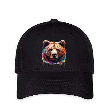 Bär - Flexfit Cap - Schwarz - Vorne