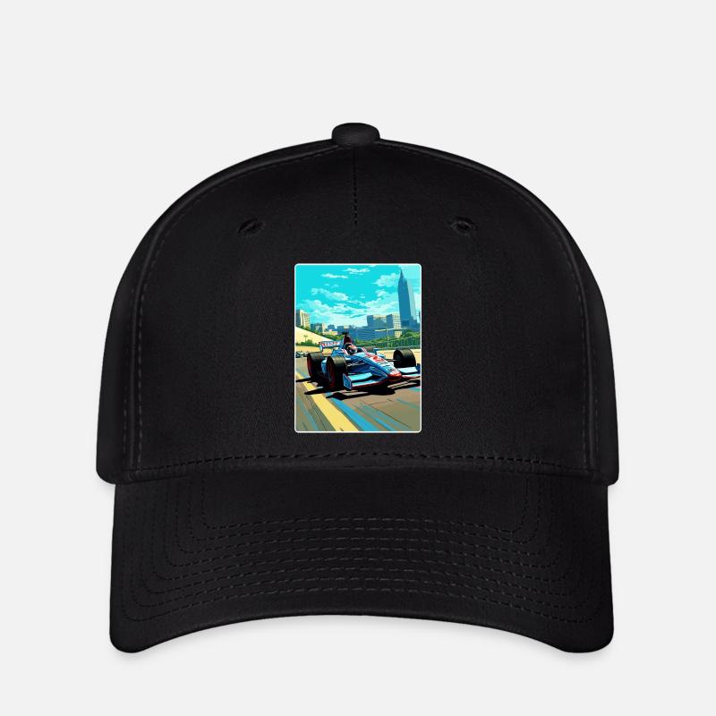 Austin Circuit Motorsport Race Texas Affiche de voyage - Casquette Flexfit - noir