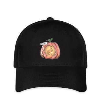 Citrouille maladroite, gâterie ? - Casquette Flexfit - noir - Devant