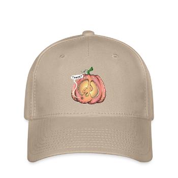 Alberner Kürbis, Leckerli? - Flexfit Cap - Khaki - Vorne